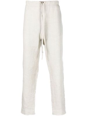 Nick Fouquet drawstring-waistband straight leg trousers - Neutrals