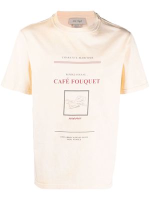 Nick Fouquet graphic-print short-sleeve T-shirt - Neutrals