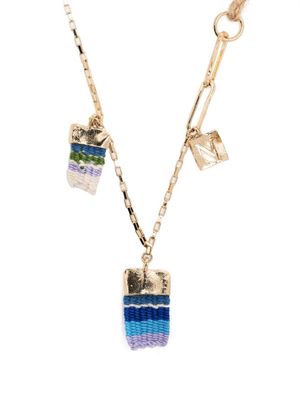 Nick Fouquet knitted charm-detail necklace - 719 GOLD