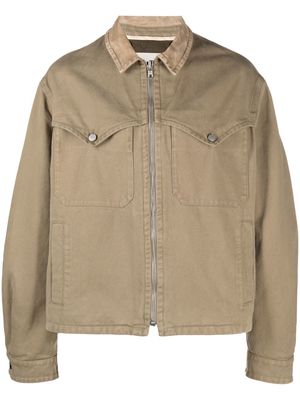Nick Fouquet layered-detail zipped jacket - Neutrals