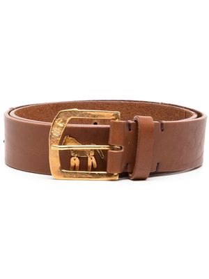 Nick Fouquet leather buckle belt - Brown