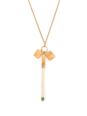 Nick Fouquet matchstick pendant necklace - 719 GOLD MULTICOLOR