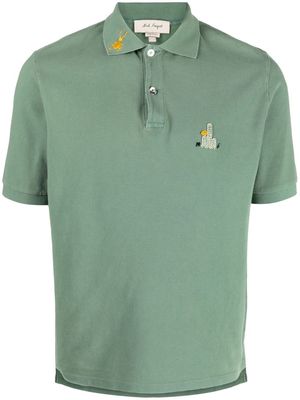 Nick Fouquet motif-embroidered polo shirt - Green