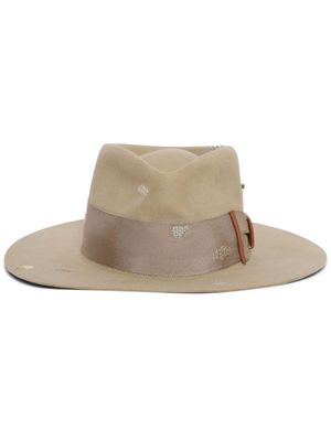 Nick Fouquet Tubby fedora hat - Neutrals