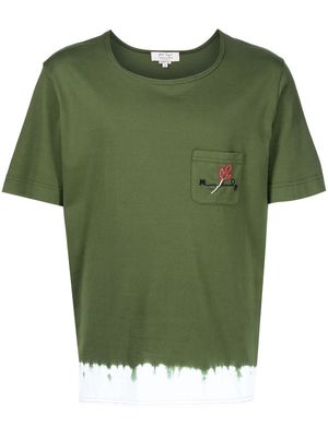 Nick Fouquet two-tone short-sleeved T-shirt - Green