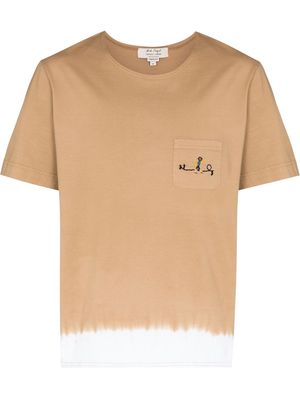 Nick Fouquet Ulrik tie-dye T-shirt - Brown