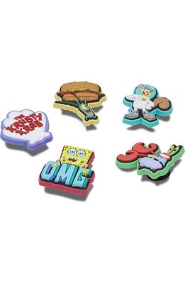 Nickelodeon Spongebob Squarepants Assorted 5-Pack Jibbitz Shoe Charms in White 