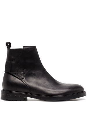 Nicolas Andreas Taralis 30mm leather boots - Black