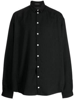 Nicolas Andreas Taralis long-sleeve cotton shirt - Black