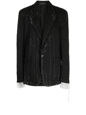 Nicolas Andreas Taralis Taralis single-breasted blazer - Black