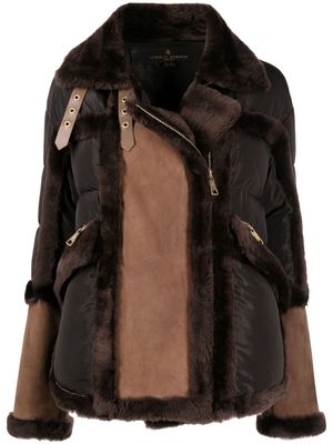 Nicole Benisti Garnier shearling puffer jacket - Brown