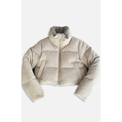 Nicole Benisti Mia Soft Corduroy Jacket in Oat 