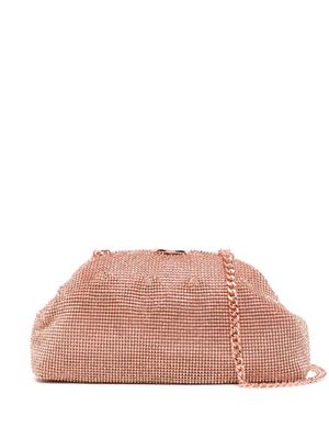 NICOLI Cezanne crystal-embellished clutch bag - Pink