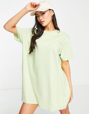 Night Addict baddie oversized t-shirt dress in lime-Green