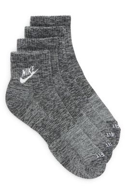 Nike 2-Pack Everyday Cushion Socks in Black/White