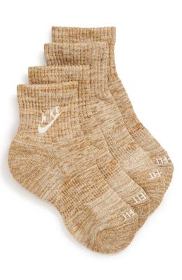 Nike 2-Pack Everyday Cushion Socks in Coconut Milk/White