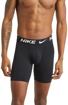 Nike 3-Pack Dri-FIT Essential Long Leg Boxer Briefs in Black