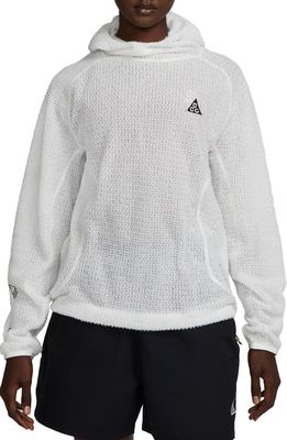 Nike ACG Knit Pullover Hoodie in Summit White/Bone/Black