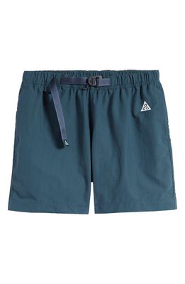 Nike ACG Water Repellent Trail Shorts in Deep Jungle/Summit White