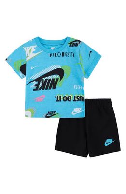 Nike Active Joy T-Shirt & Shorts Set in 023-Black