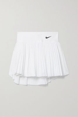 Nike - Advantage Pleated Dri-fit Stretch Tennis Skirt - White
