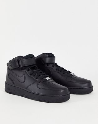 Nike Air Force 1 '07 Mid sneakers in triple black