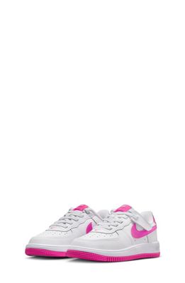 Nike Air Force 1 Low EasyOn Sneaker in White/Laser Fuchsia