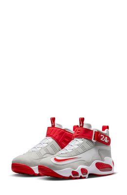 Nike Air Griffey Max 1 Mid Top Sneaker in Pure Platinum/University Red
