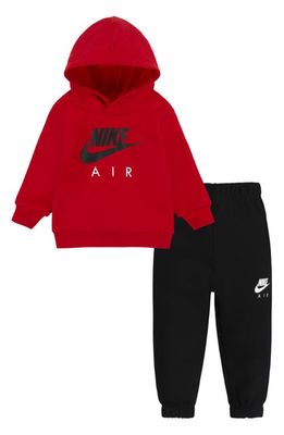 Nike Air Hoodie & Sweatpants Set in Black/Red
