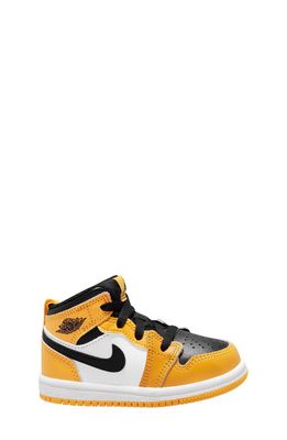 Nike Air Jordan 1 Mid SE Basketball Sneaker in Taxi/Black/White