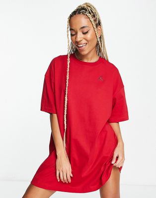 Nike Air Jordan Essentials t-shirt dress in red