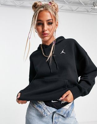 Nike Air Jordan Flight fleece hoodie in black-Multi