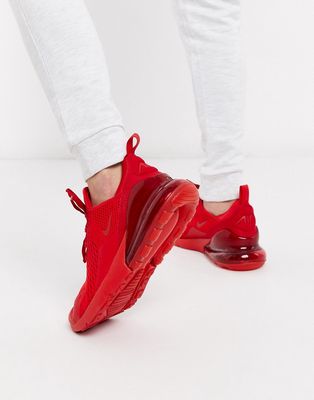 Nike Air Max 270 trainers in triple red