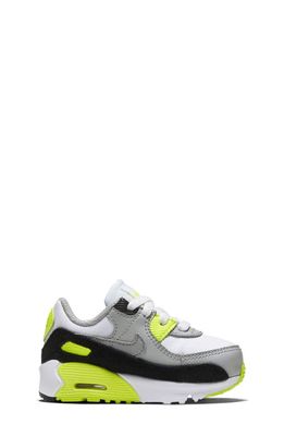 Nike Air Max 90 Sneaker in White/Particle Grey/Volt
