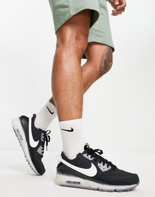 Nike Air Max 90 Terrascape sneakers in black and white