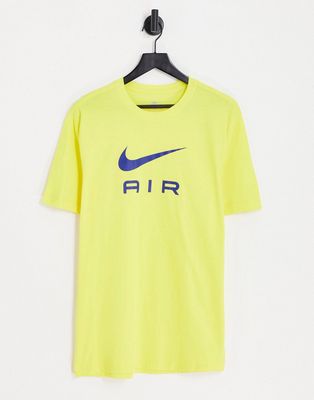 Nike Air t-shirt in yellow strike