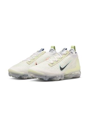 Nike Air Vapormax 2021 Flyknit sneakers in white/multi