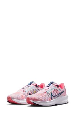 Nike Air Zoom Pegasus 40 Running Shoe in Pearl Pink/Navy/Coral