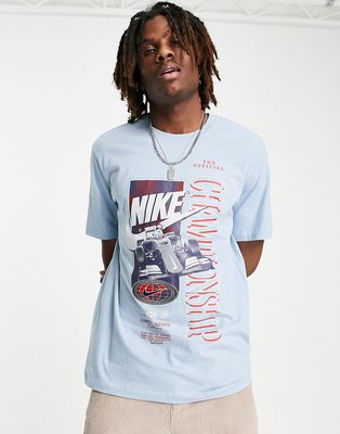 Nike Americana t-shirt in boarder blue