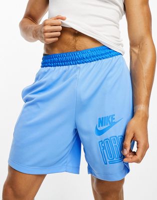 Nike Basketball Dri-FIT 8inch shorts in blue