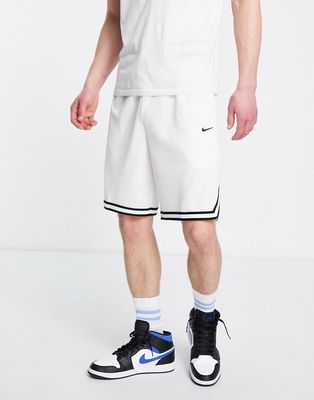 Nike Basketball Dri-FIT DNA polyknit shorts in white