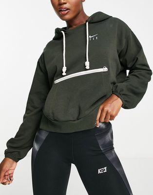 Nike Basketball Dri-FIT hoodie in green-Gray