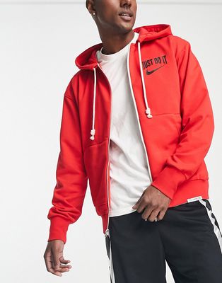 Nike Basketball Dri-FIT hoodie in red