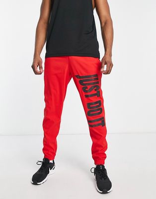 Nike Basketball Dri-FIT sweatpants in red