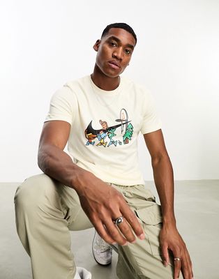 Nike Basketball Dri-FIT Swoosh 1 T-shirt in beige-Neutral