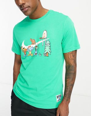 Nike Basketball Dri-FIT Swoosh 1 T-shirt in green