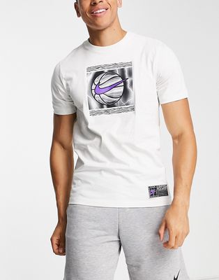 Nike Basketball Energy graphic T-shirt in white