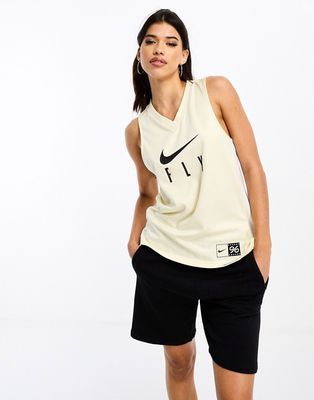 Nike Basketball jersey tank top in stone-Neutral
