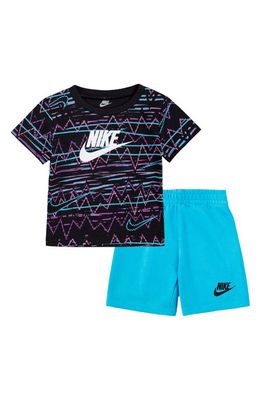 Nike Be Real T-Shirt & Shorts Set in Baltic Blue