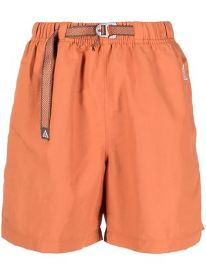 Nike belted trail-shorts - Orange